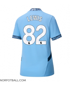 Billige Fotballdrakt Manchester City Rico Lewis #82 Replika Hjemmedrakt Dame 2024-25 Kortermet